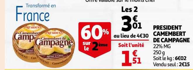 Président Camembert De Campagne