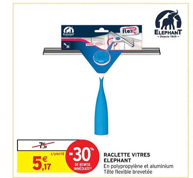 Raclette Vitres éléphant