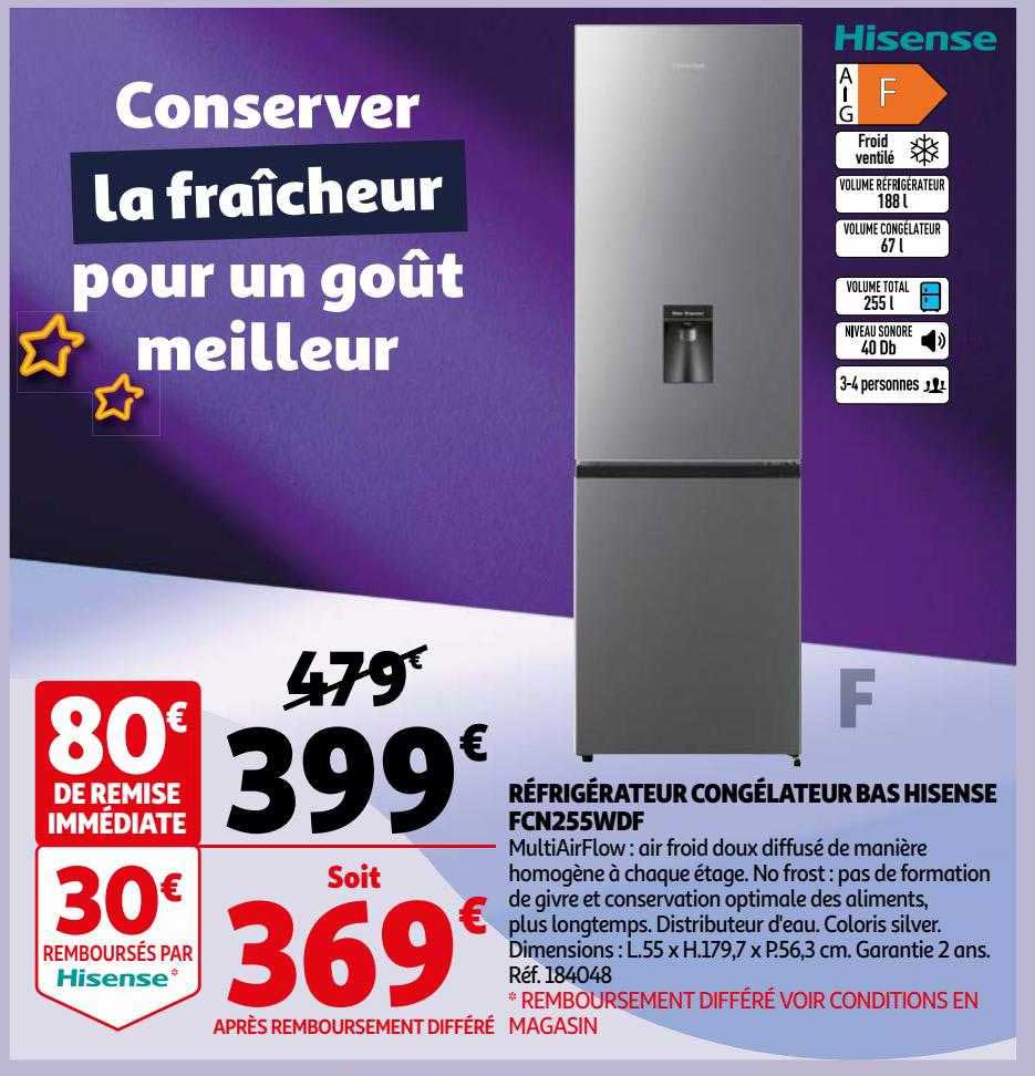 Réfrigérateur Congélateur Bas Hisense
