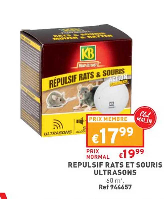 Répulsif Rats Et Souris Ultrasons Kb