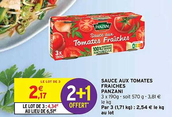 Sauce Aux Tomates Fraîches Panzani