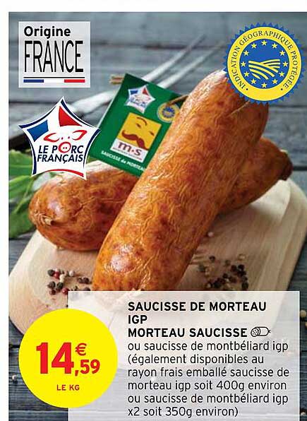 Saucisse De Morteau Igp Morteau Saucisse
