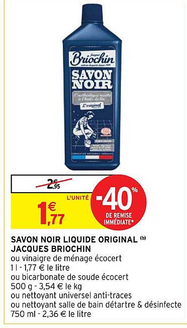 savon noir liquide original jacques briochin