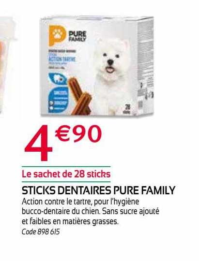sticks dentaires pure family
