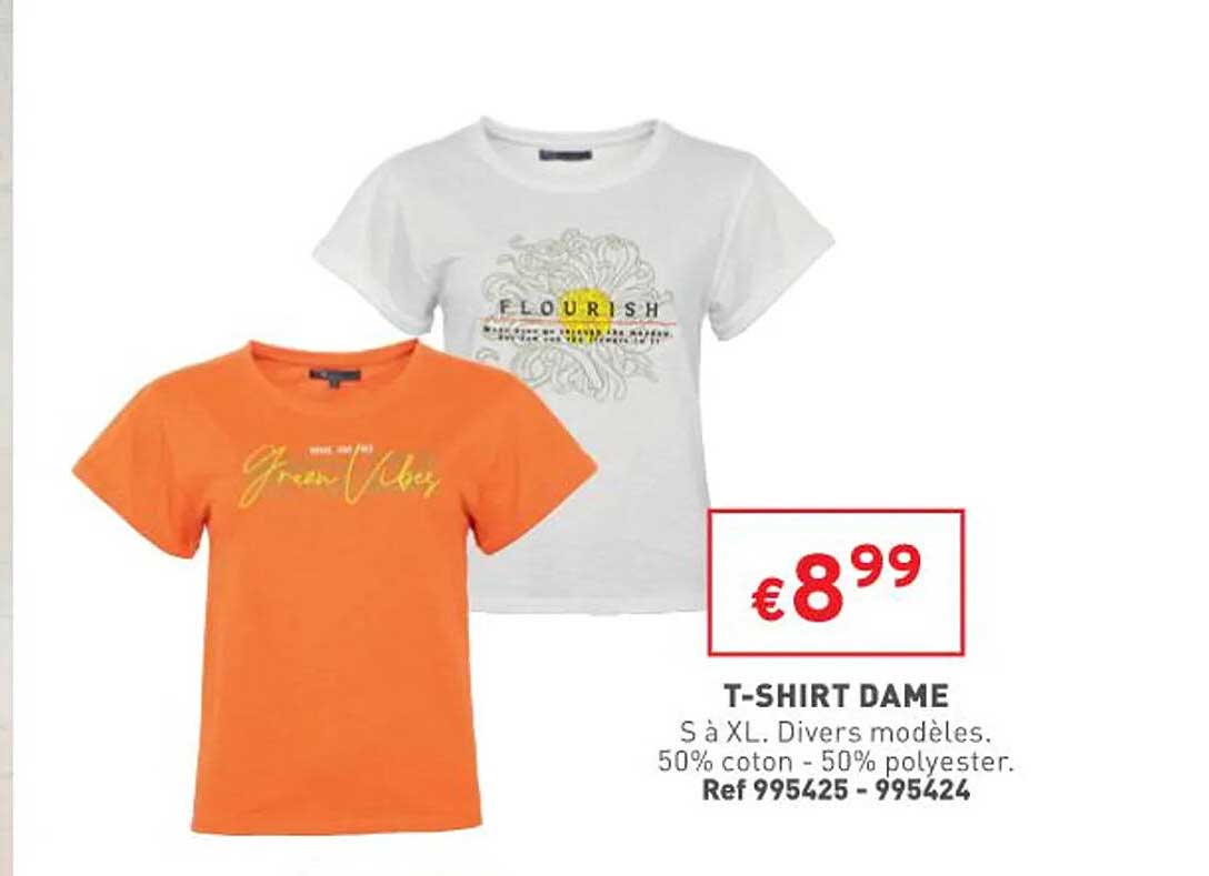 t-shirt dame
