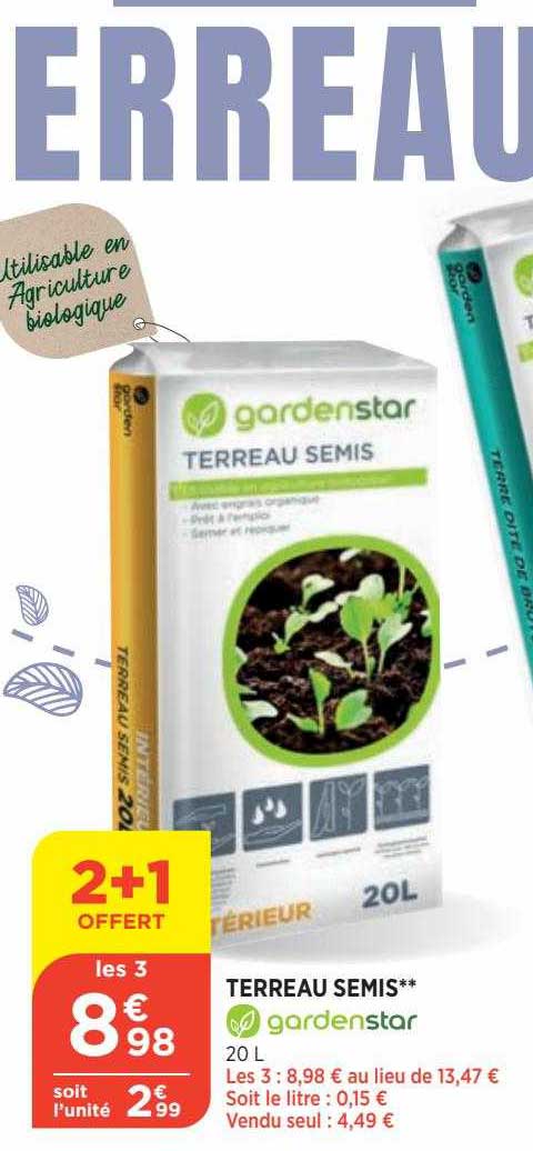 terreau semis gardenstar