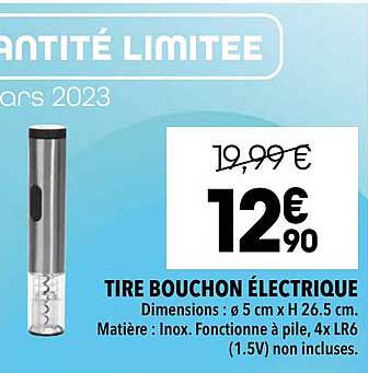 tire bouchon électrique