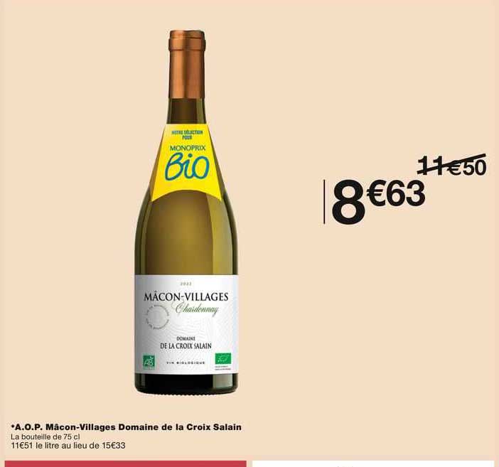 a.o.p. mâcon-villages domaine de la croix salain