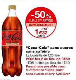 "coca-cola" sans sucre sans caféine