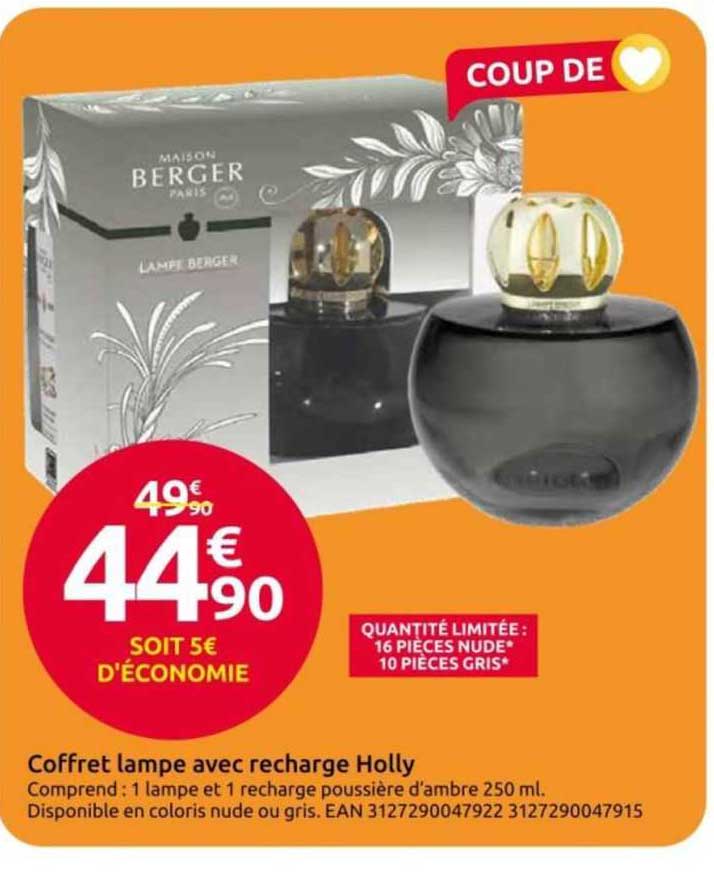 coffret lampe avec recharge holly