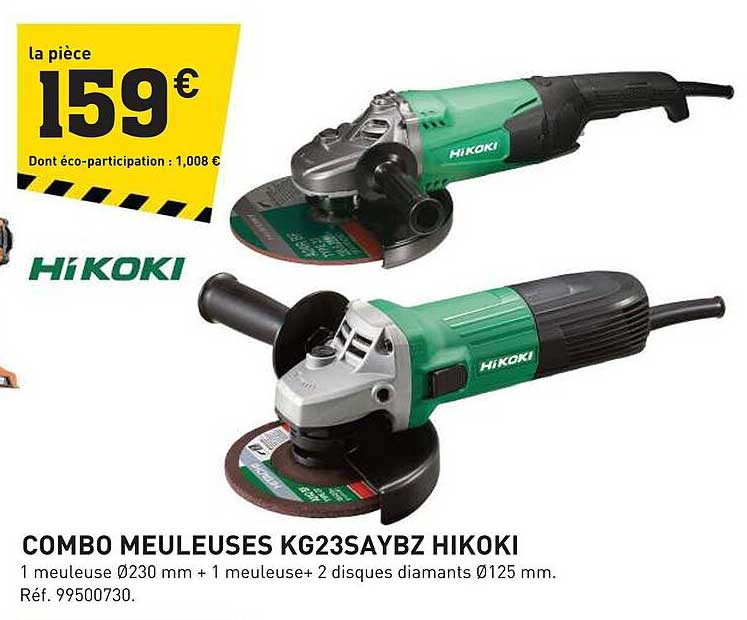 combo meuleuses hikoki