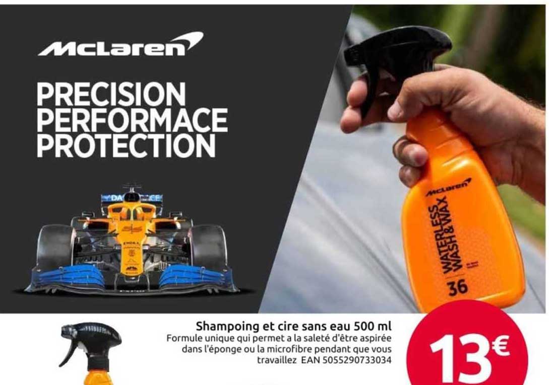 shampoing et cire sans eau 500 ml mc laren