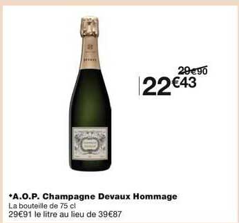 a.o.p. champagne devaux hommage