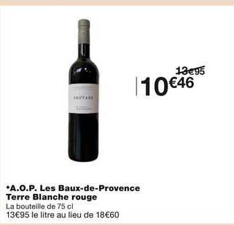 a.o.p. les baux-de-provence terre blanche rouge