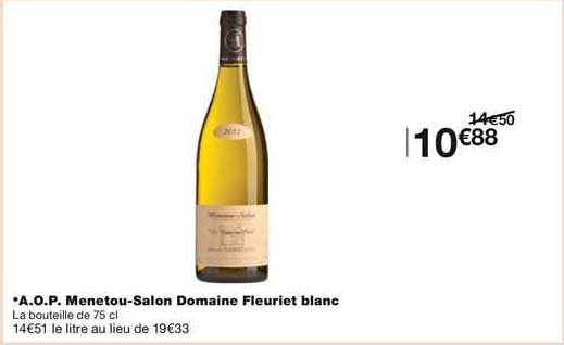 a.o.p. menetou-salon domaine fleurie blanc