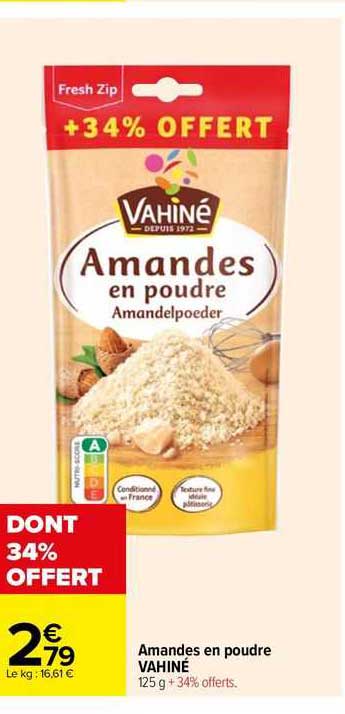 Amandes En Poudre Vahiné