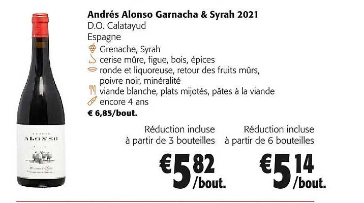 andrés alonso garnacha & syrah 2021