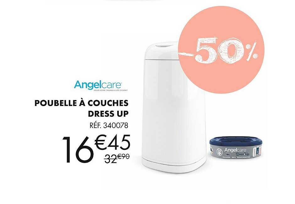 angelcare poubelle à couches dress up