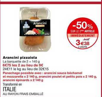 aranchini pizzaiola