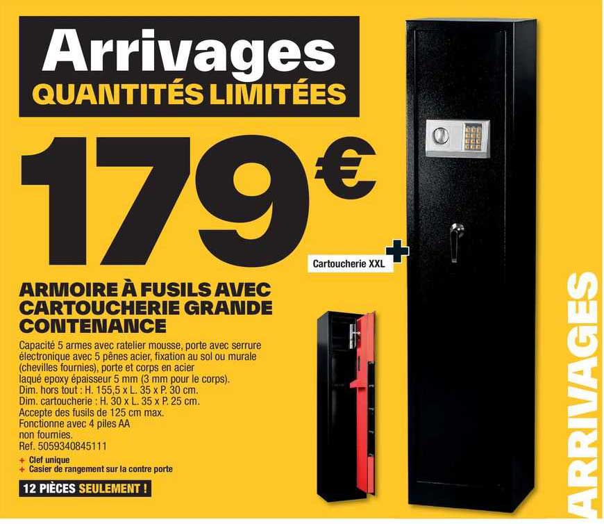 Armoire à Fusils Avec Cartoucherie Grande Contenance