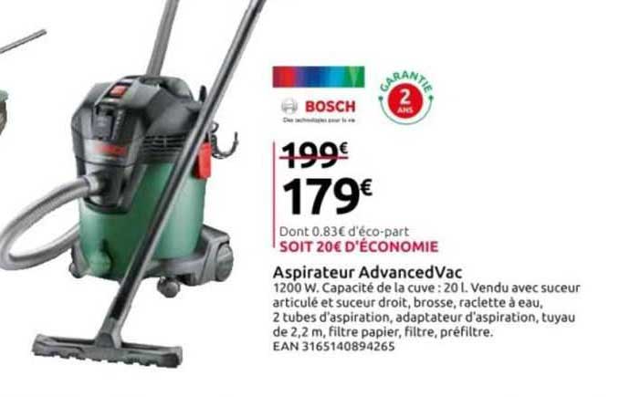 aspirateur advanced vac bosch