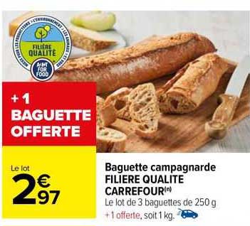Baguette Campagnarde Filiere Qualite Carrefour