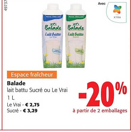 balade lait battu sucré ou le vrai