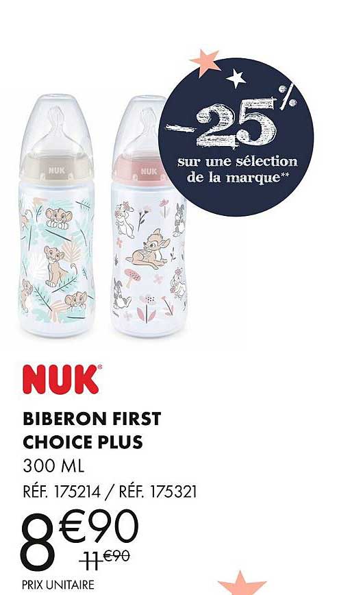 biberon first choice plus nuk