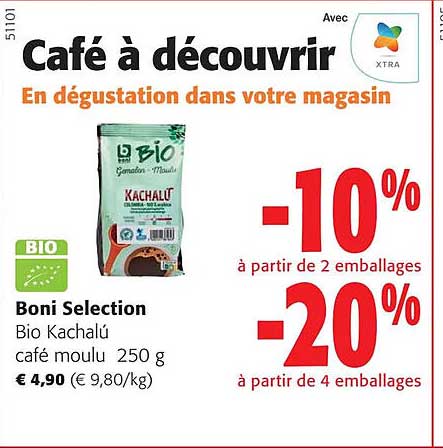 Boni Selection Bio Kachalú Café Moulu