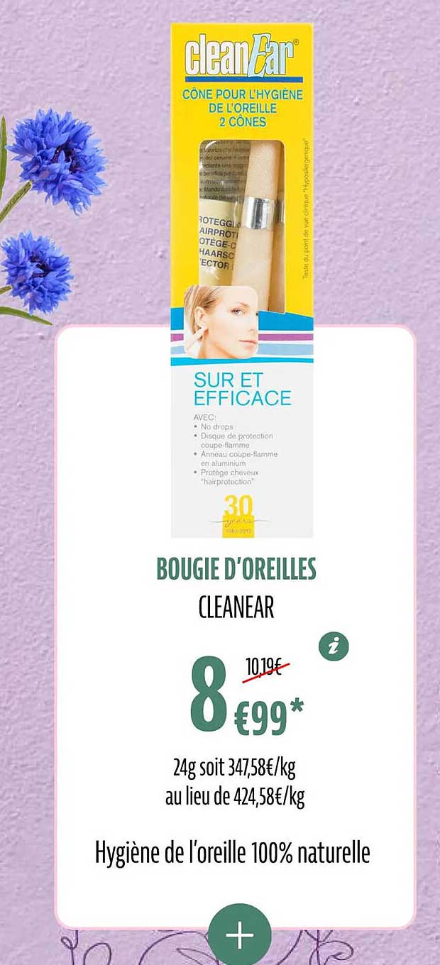 bougie d'oreilles cleanear