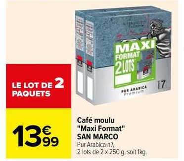 café moulu "maxi format" san marco