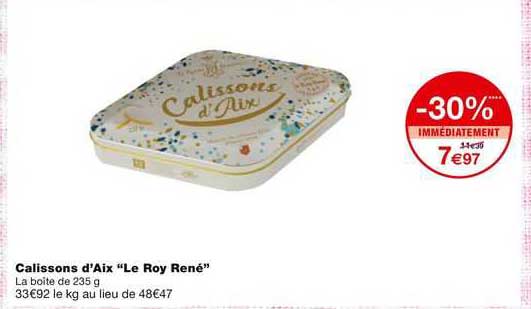 calissons d'aix "le roy rené"