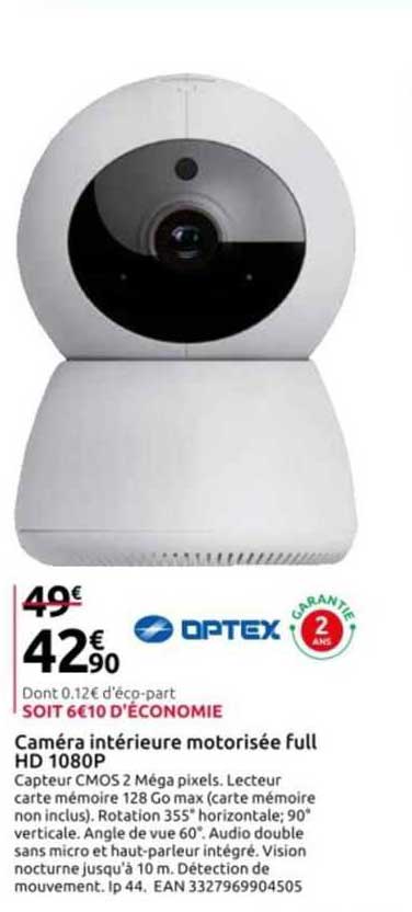 caméra intérieure motorisée full hd 1080p optex