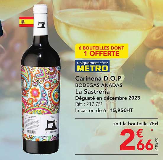 carinena d.o.p. bodegas anadas la sastreria