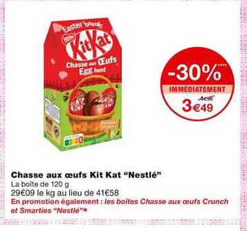chasse aux œufs kit kat "nestlé"