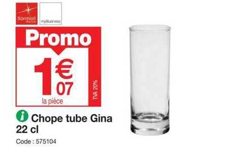 chope tube gina 22 cl