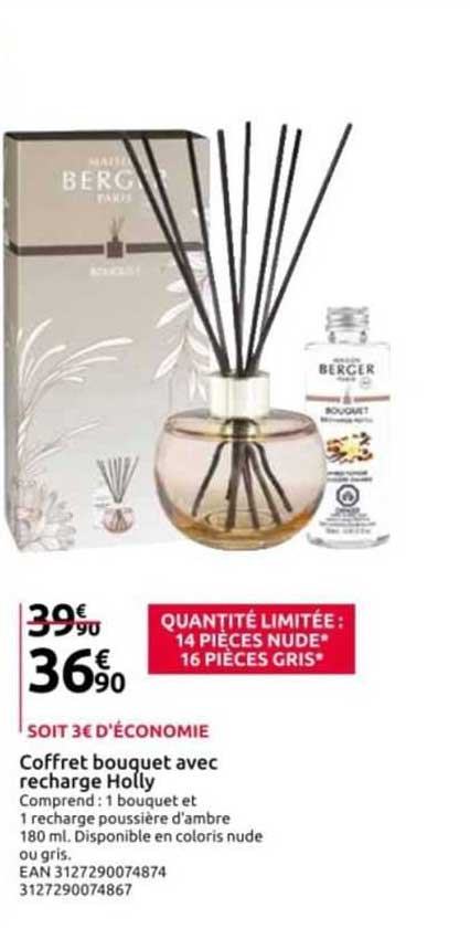 coffret bouquet avec recharge holly