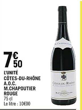 côtes-du-rhône a.o.c. m.chapoutier rouge