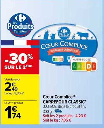 cœur complice carrefour classic