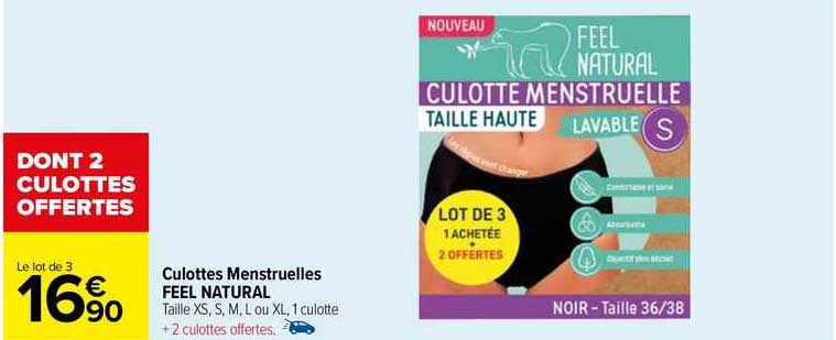 culottes menstruelles feel natural