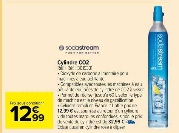 cylindre c02 sodastream