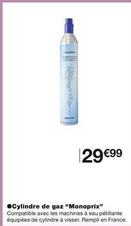 cylindre de gaz "monoprix"