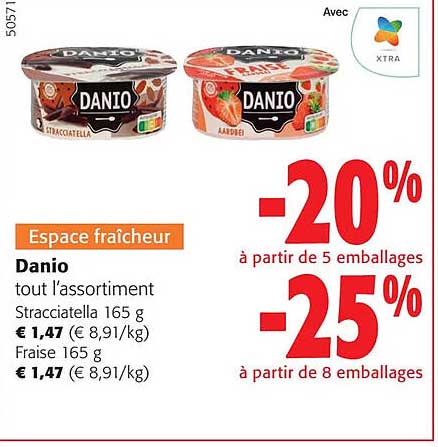 danio tout l'assortiment stracciatella