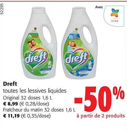 dreft toutes les lessives liquides
