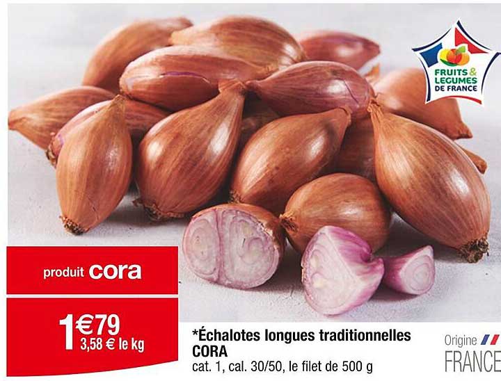 échalotes longues traditionnelles  cora