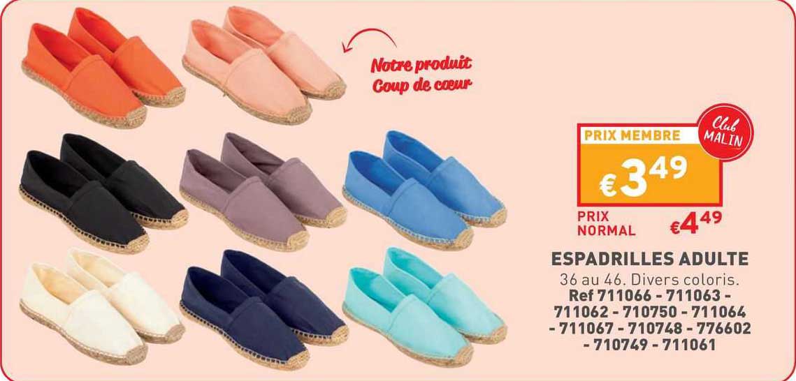 espadrilles adulte