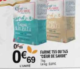 farine t55 ou t45 "cœur de savoie"