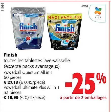 finish toutes les tablettes lave-vaisselle