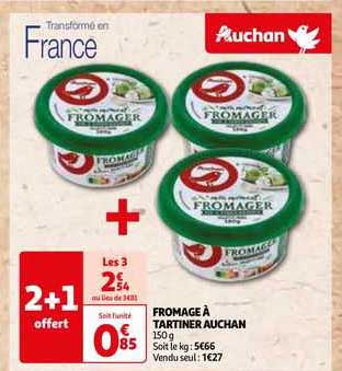 Fromage à Tartiner Auchan