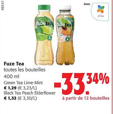 fuze tea toutes les bouteilles